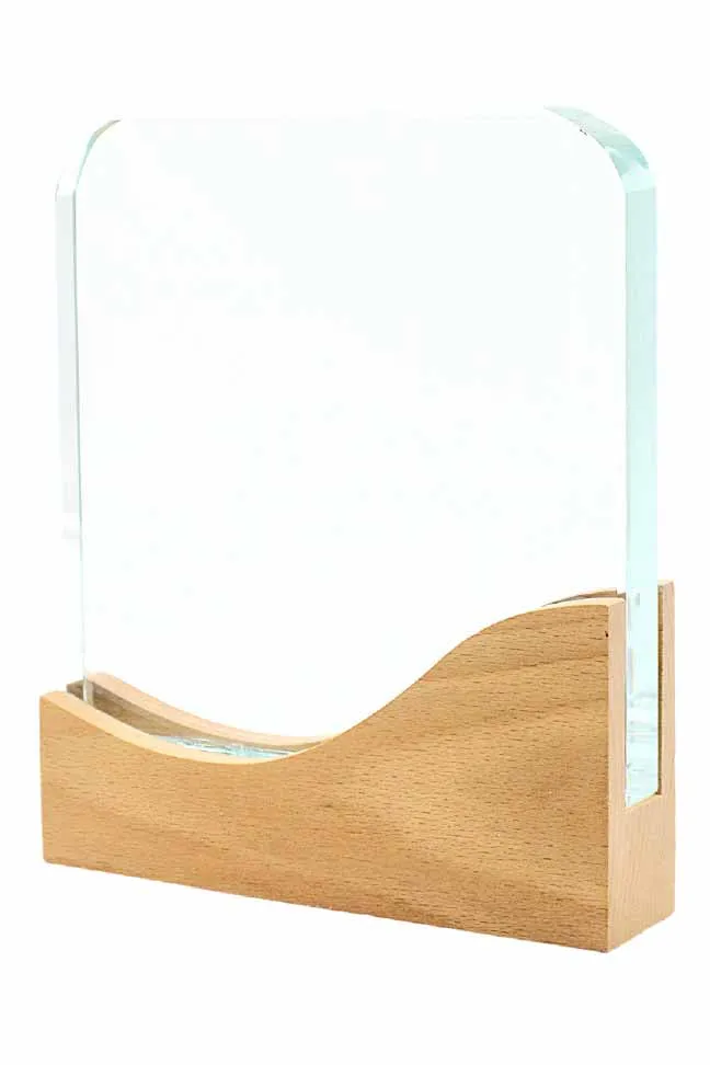 SV37 Wooden Crystal Plaque