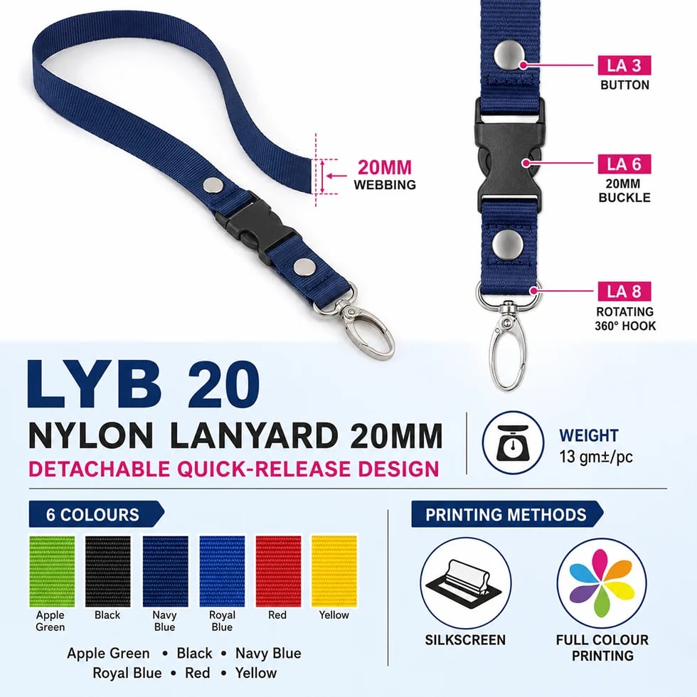 Nylon Lanyard 20mm (LYB20)
