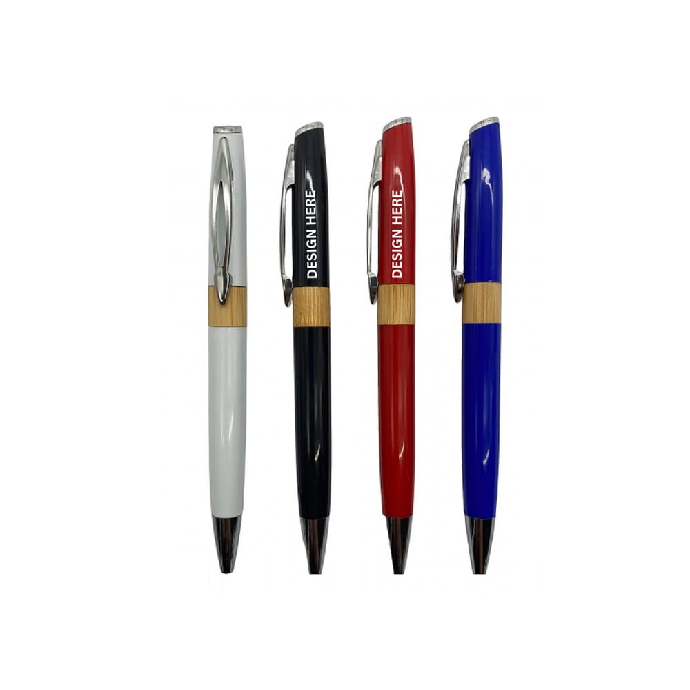 MYGIFT PLASTIC PEN White PP BG00